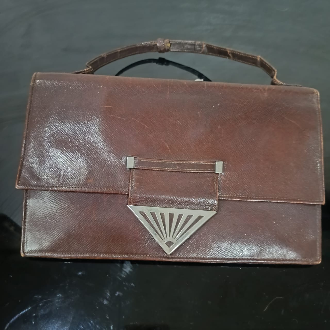 Sac vintage original rare en cuir