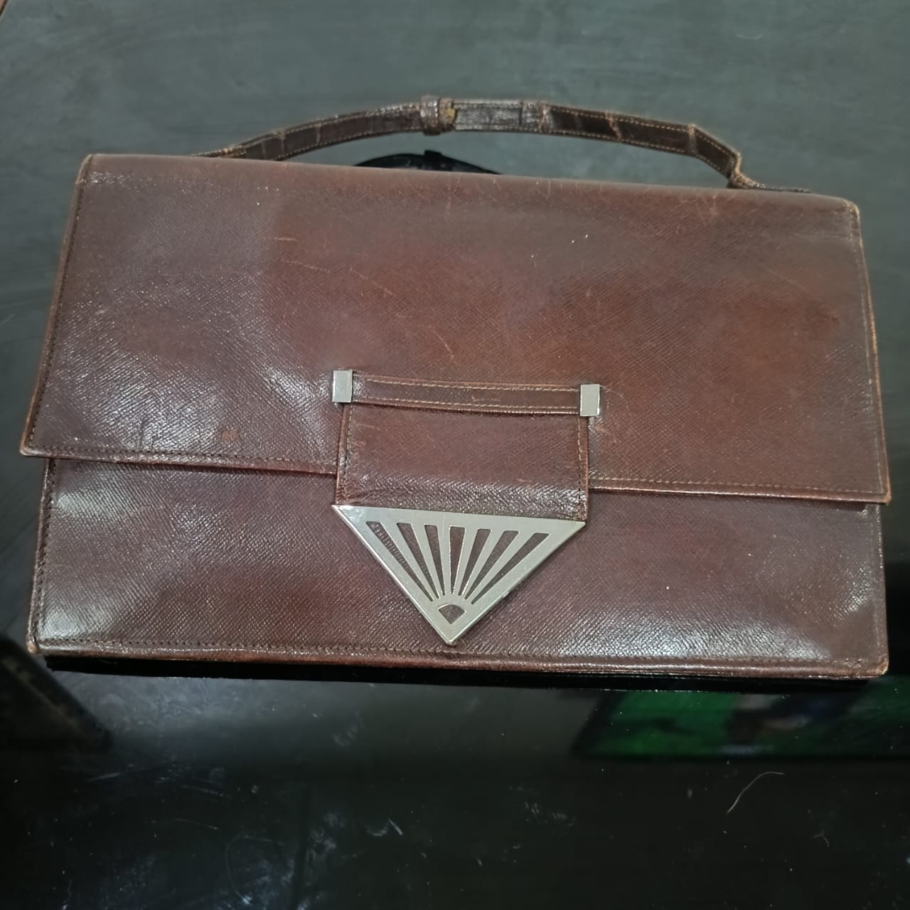 Sac vintage original rare en cuir