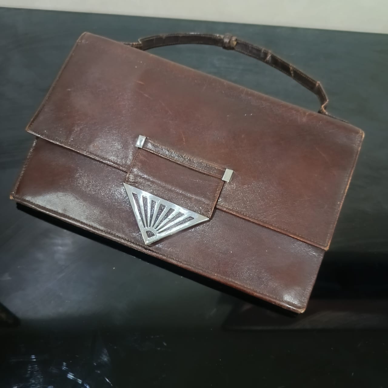 Sac vintage original rare en cuir