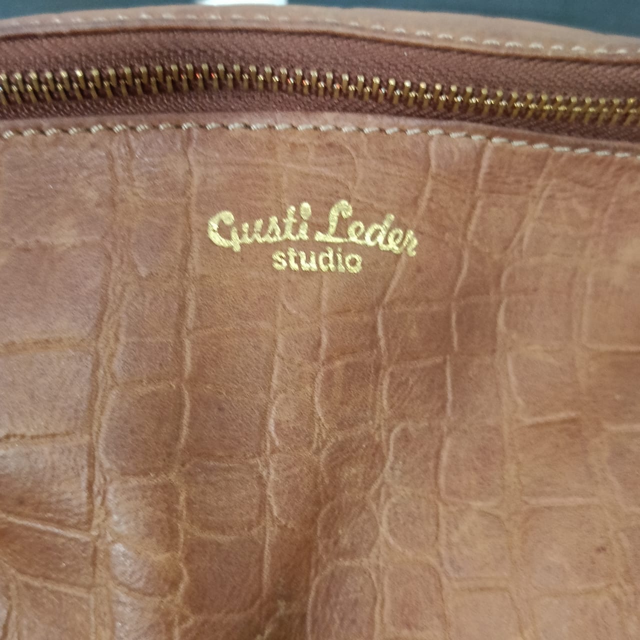 Sacoche en cuir vintage original