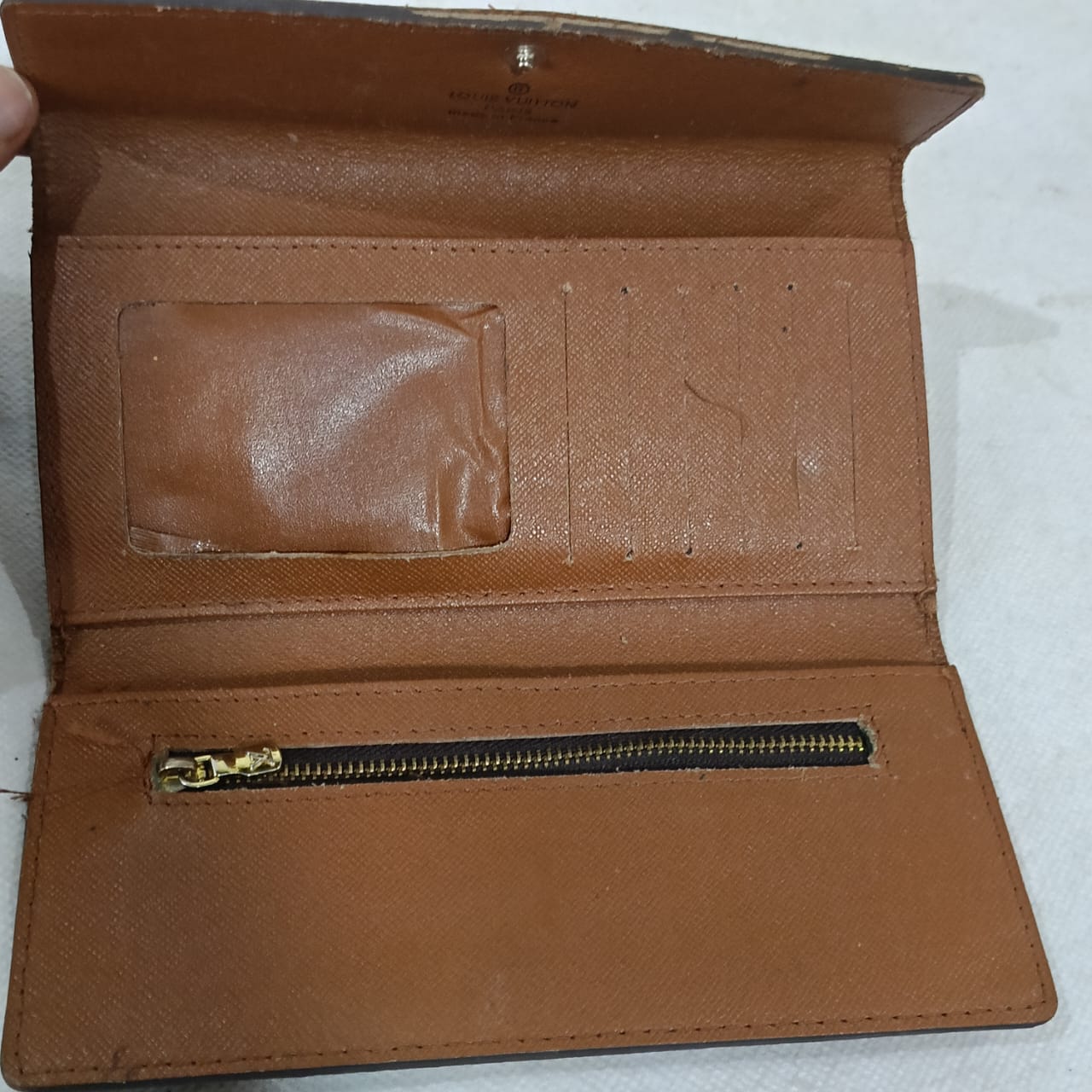 Portefeuille louis Vuitton Femme en cuir vintage