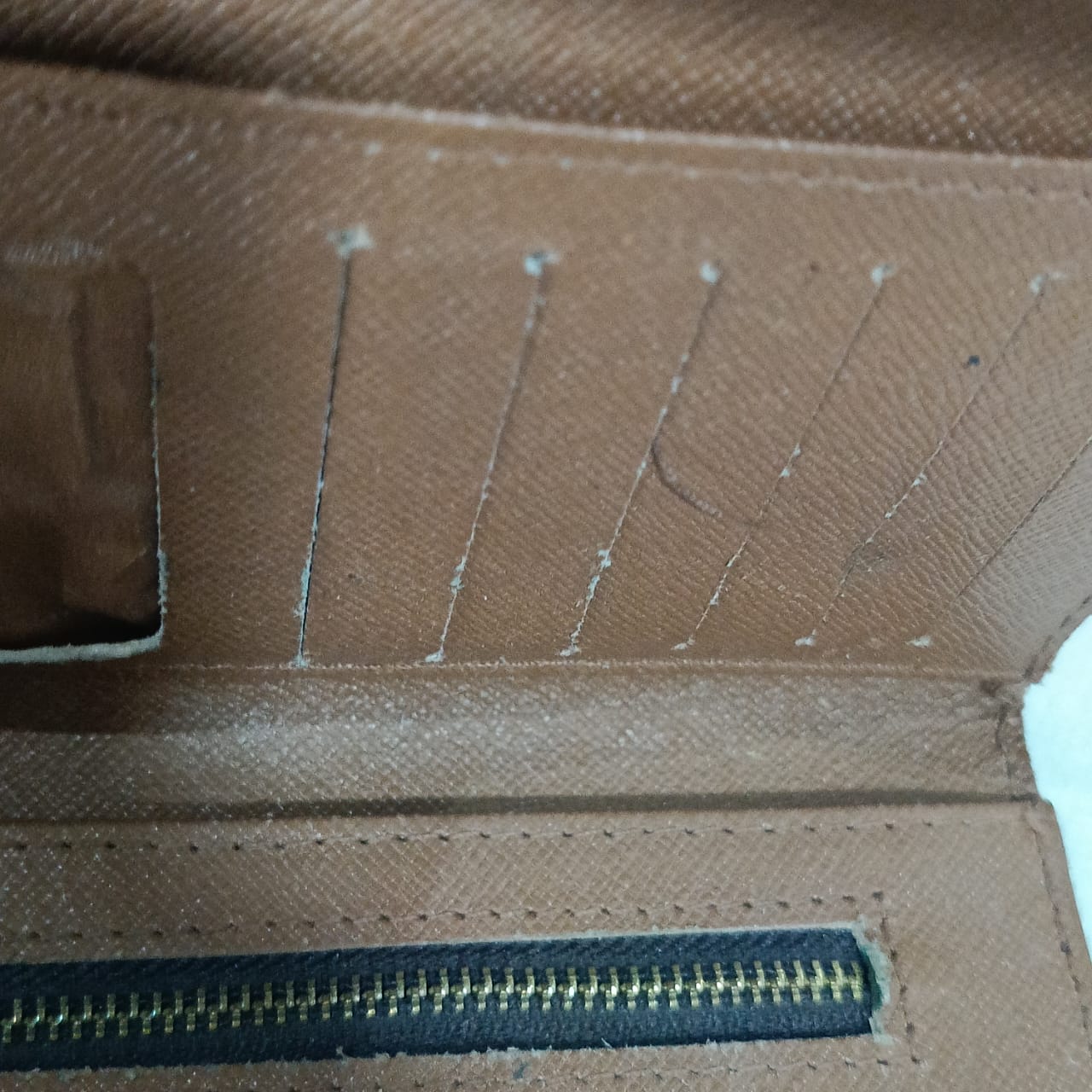 Portefeuille louis Vuitton Femme en cuir vintage