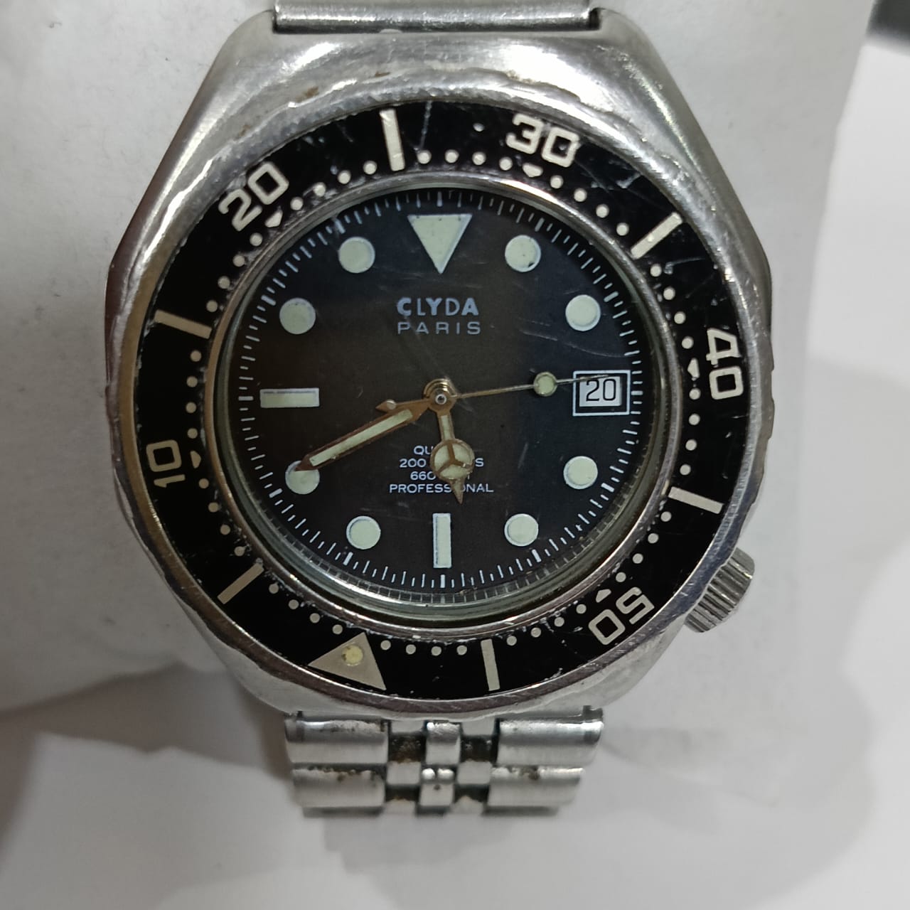 Montre calyda paris plongée vintage original Quartz