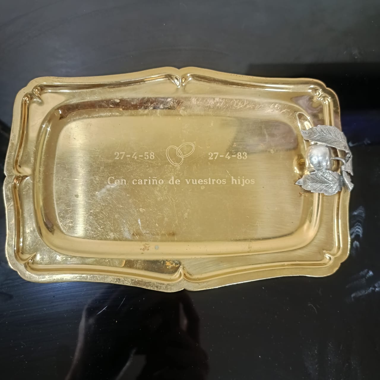 سينية أنتيك تغليف قوي فضة