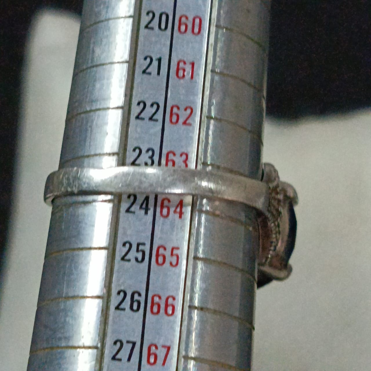 خاتم فضة نسائي بحجر