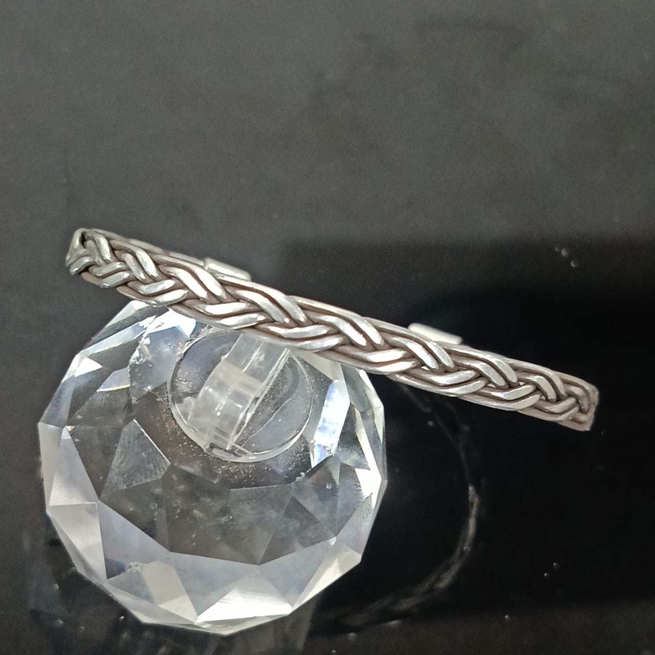 سوار فضة ظفيرة