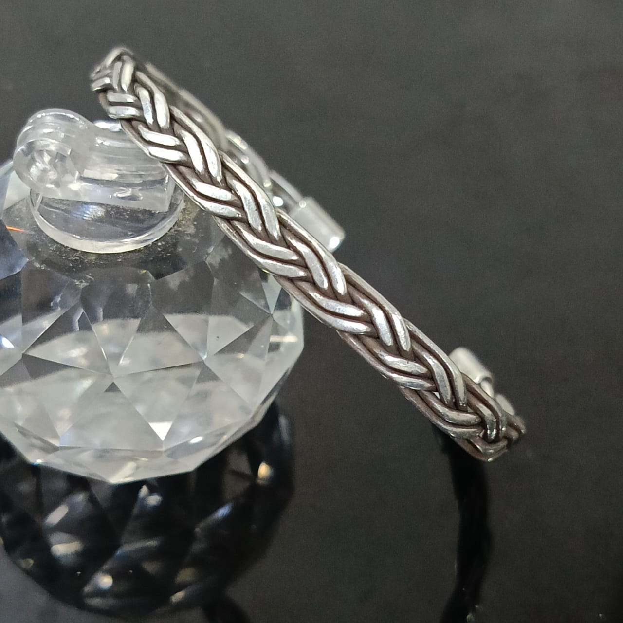 سوار فضة ظفيرة