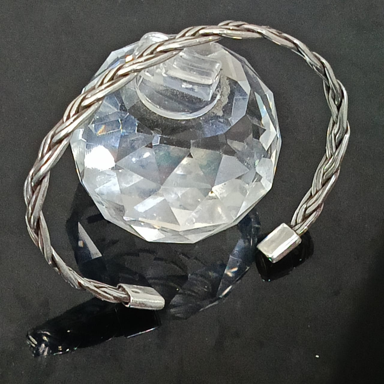 سوار فضة ظفيرة