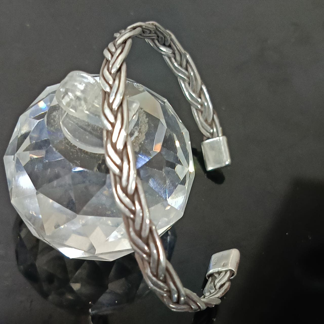 سوار فضة ظفيرة