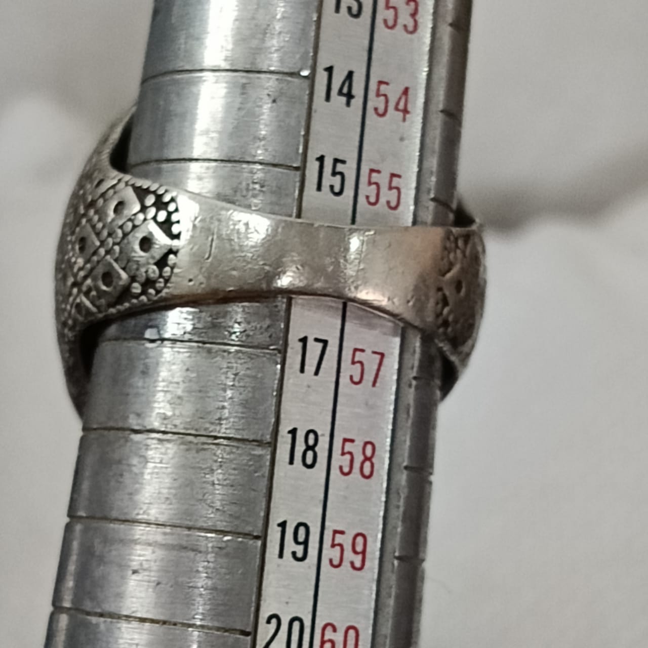 خاتم فضة بحجر أونيكس