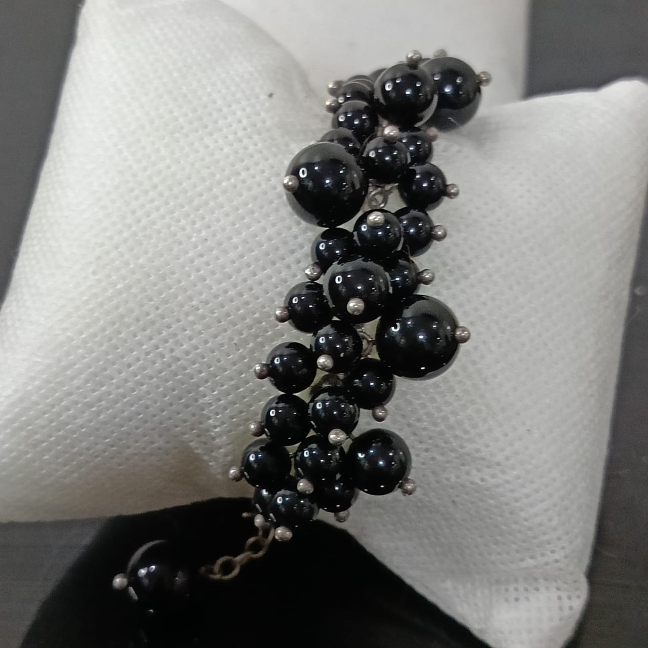 سوار فضة تحفة بحجر أباد عباس طبيعي