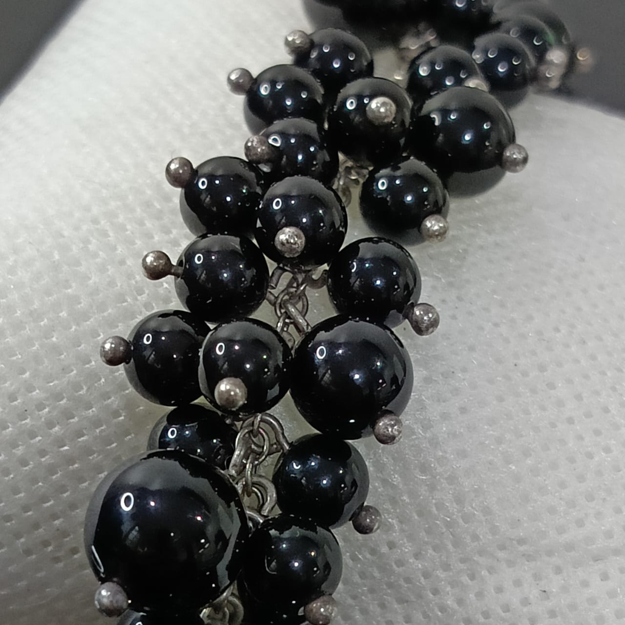 سوار فضة تحفة بحجر أباد عباس طبيعي