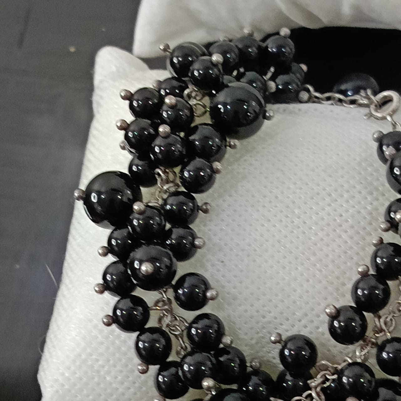 سوار فضة تحفة بحجر أباد عباس طبيعي