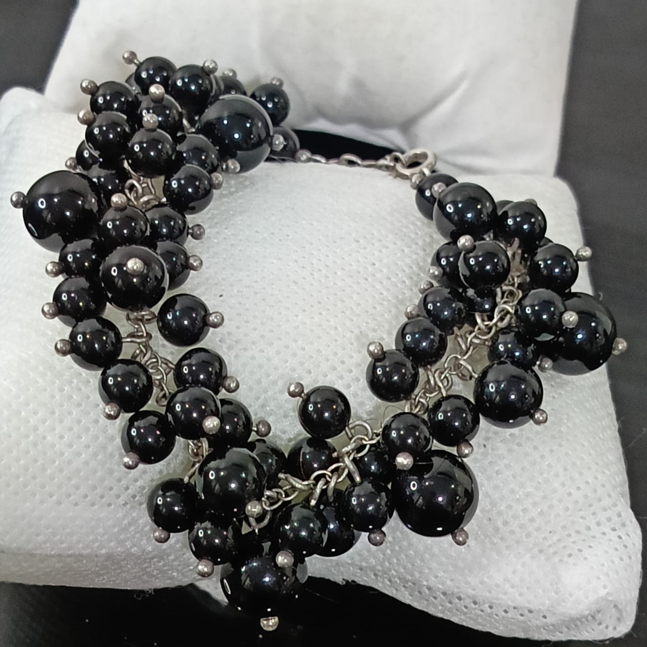 سوار فضة تحفة بحجر أباد عباس طبيعي