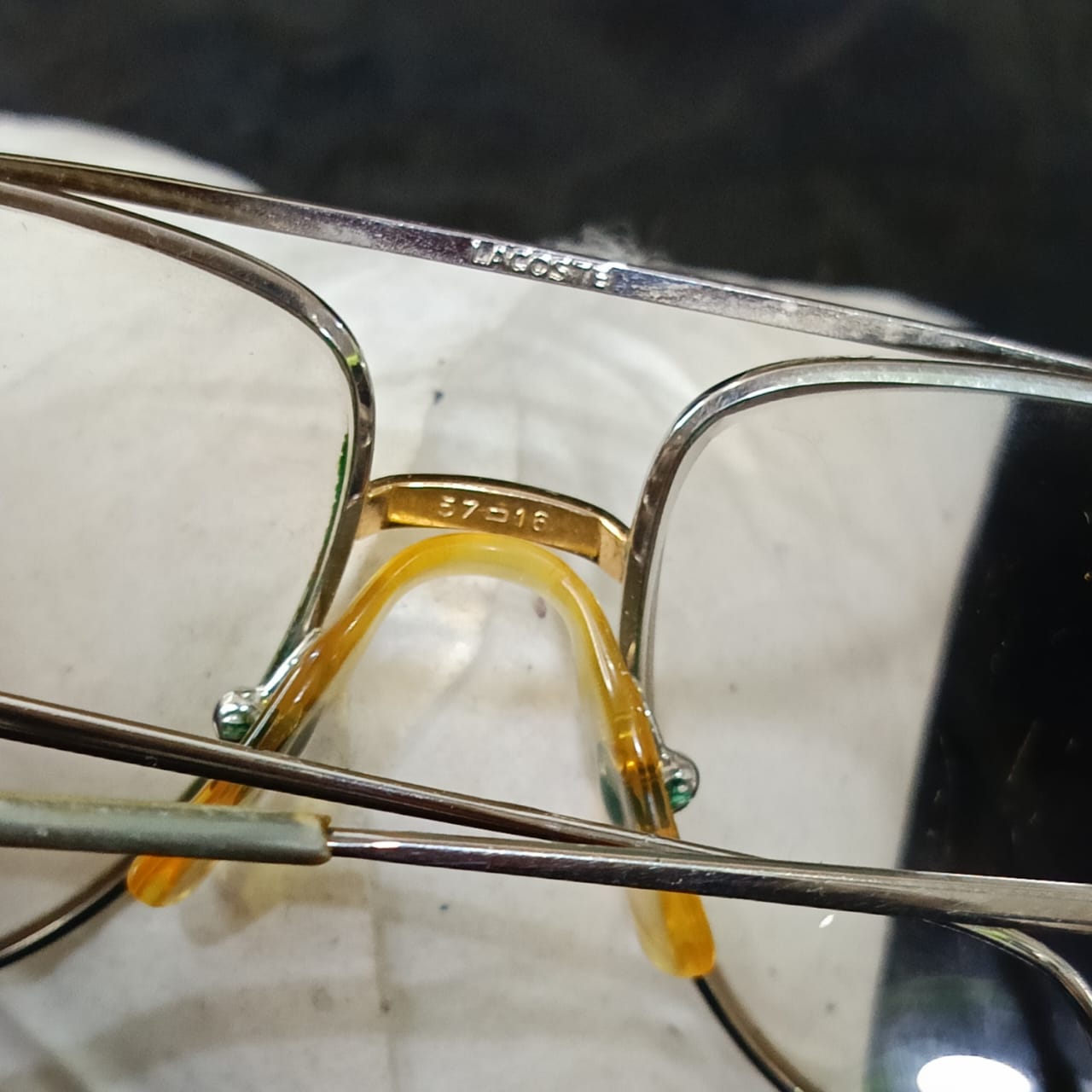 Cadre du lunette Lacoste homme original