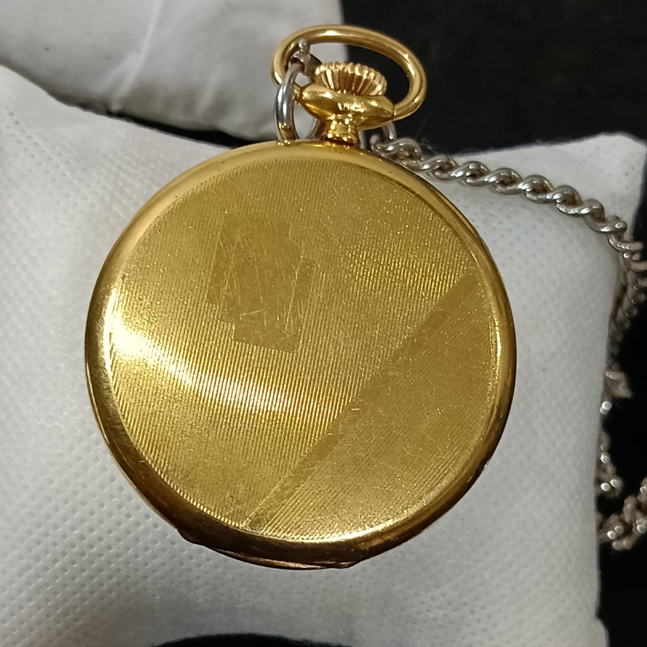 Montre gousset mécanique vintage plaqué or