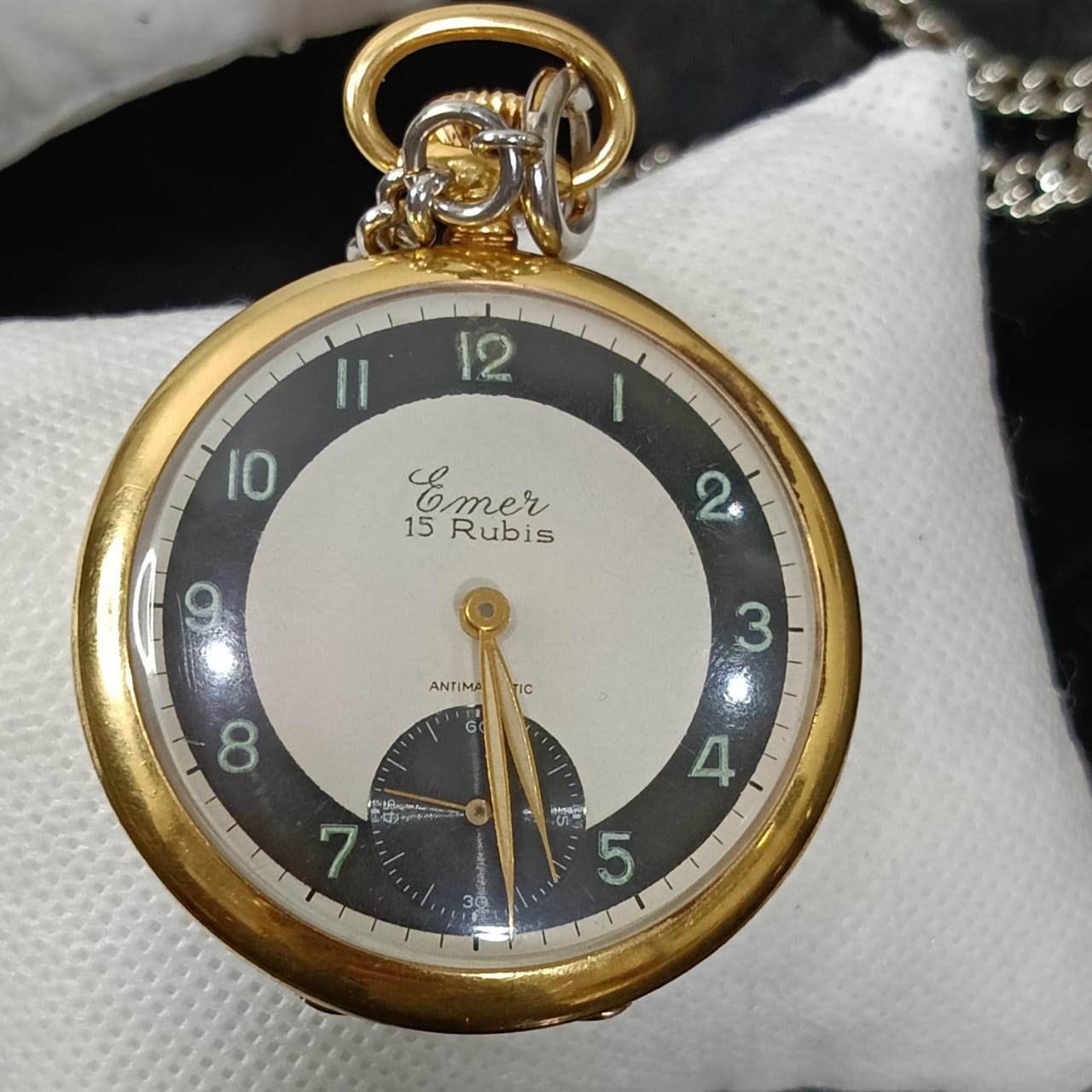 Montre gousset mécanique vintage plaqué or