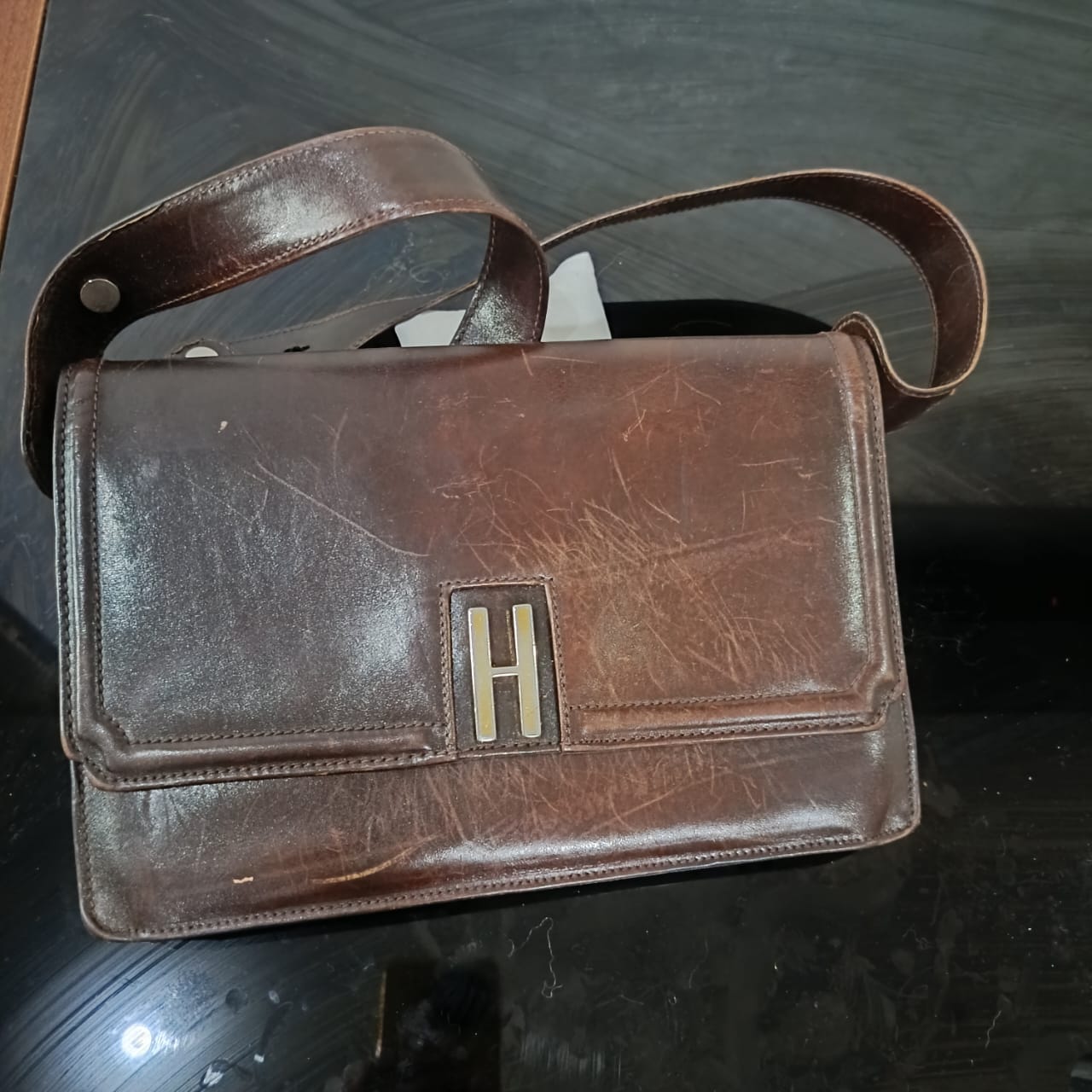 Sac en cuir vintage original