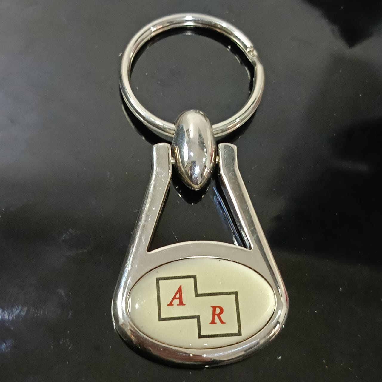 Porte clé acier inoxydable vintage&nbsp;