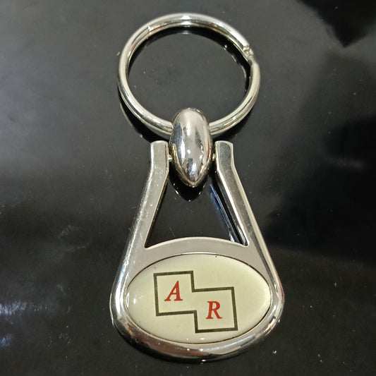 Porte clé acier inoxydable vintage&nbsp;