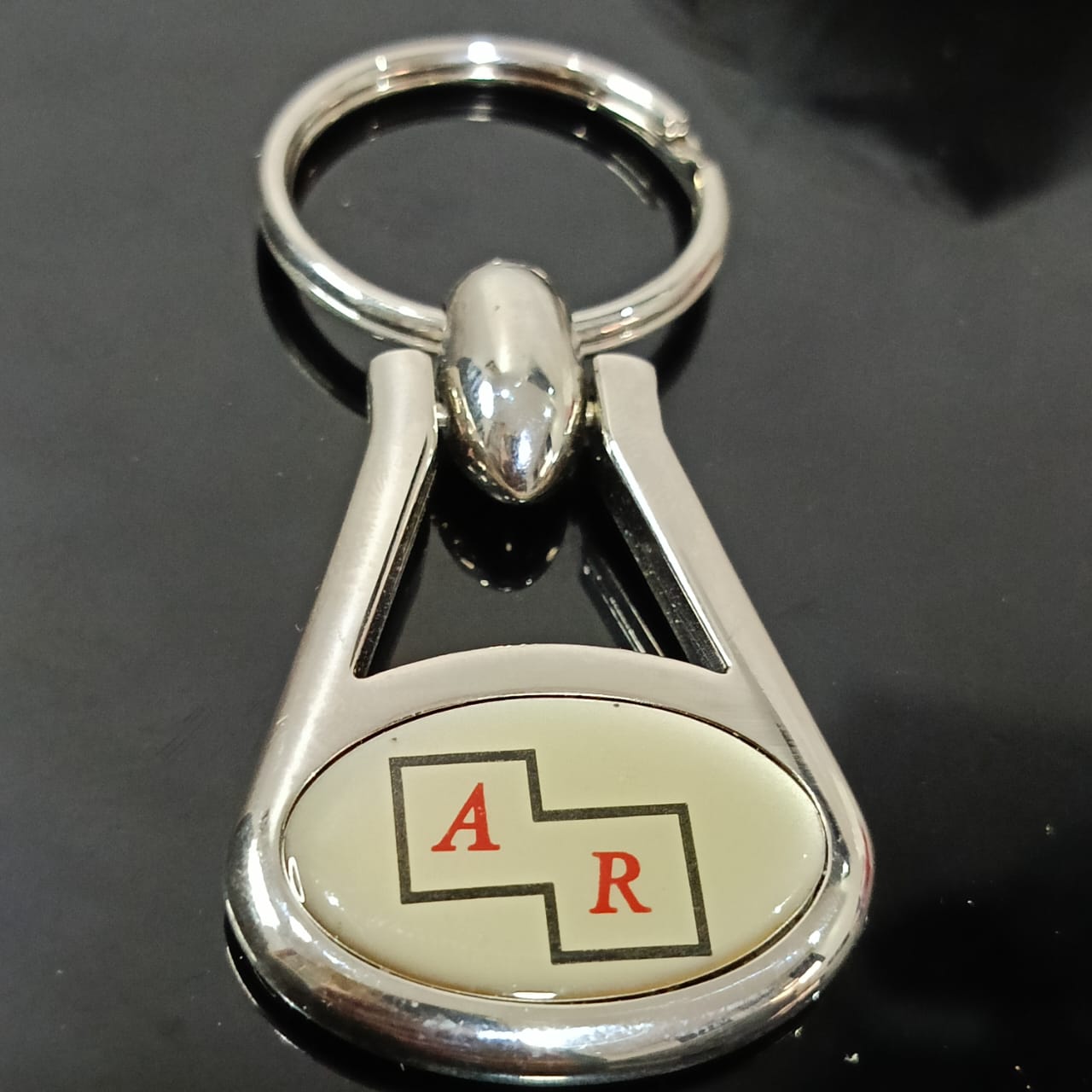 Porte clé acier inoxydable vintage&nbsp;