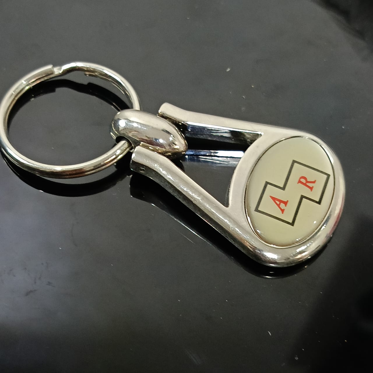 Porte clé acier inoxydable vintage&nbsp;