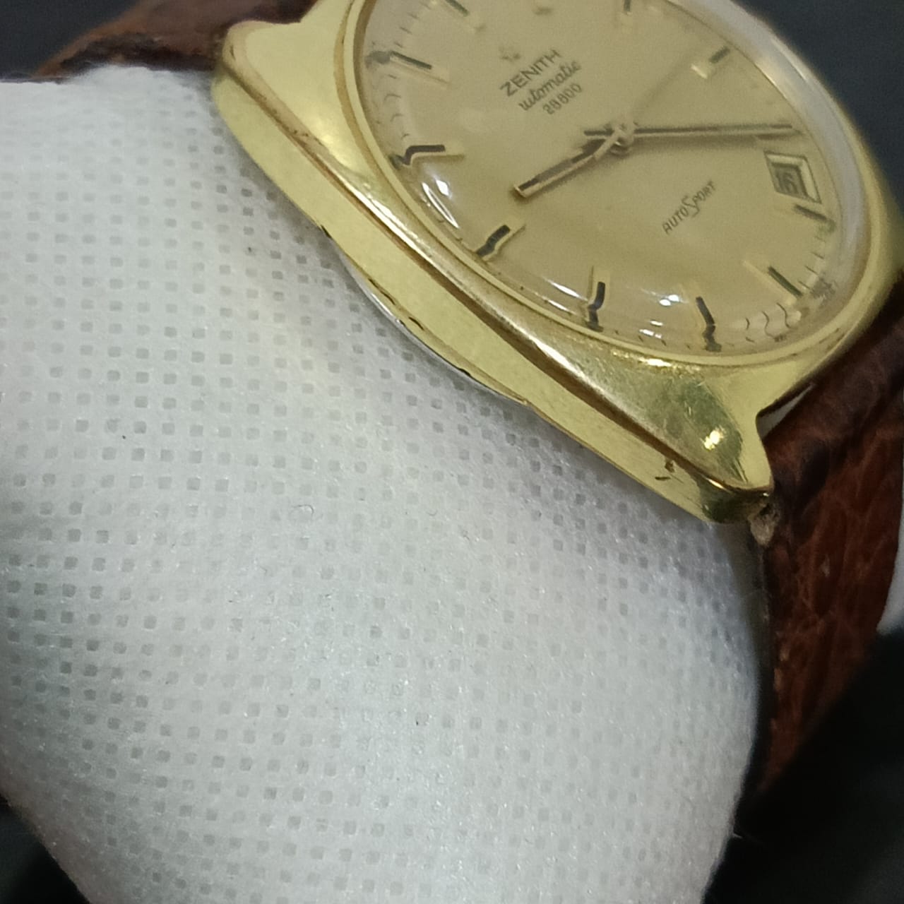 Montre Zenith automatique original plaqué or vintage  40mm