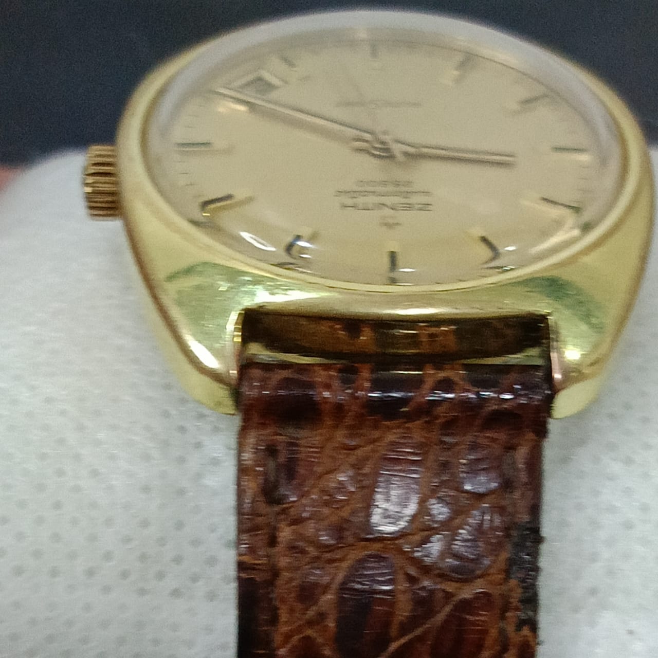 Montre Zenith automatique original plaqué or vintage  40mm
