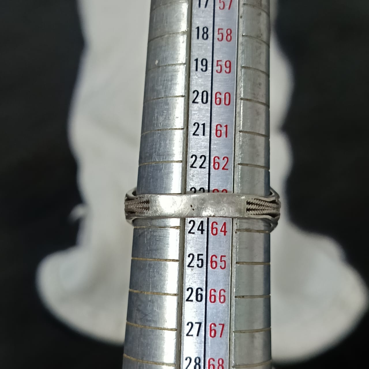 خاتم فضة بحجر تورمالين