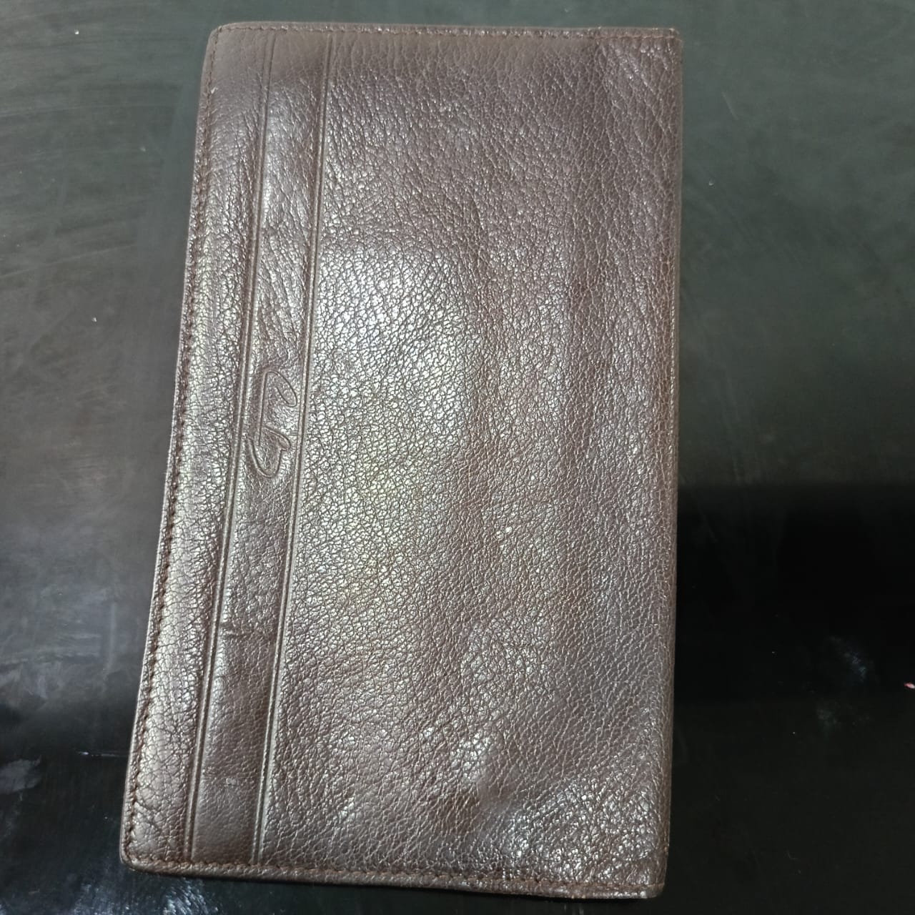 Portefeuille G&amp;B paris en cuir vintage