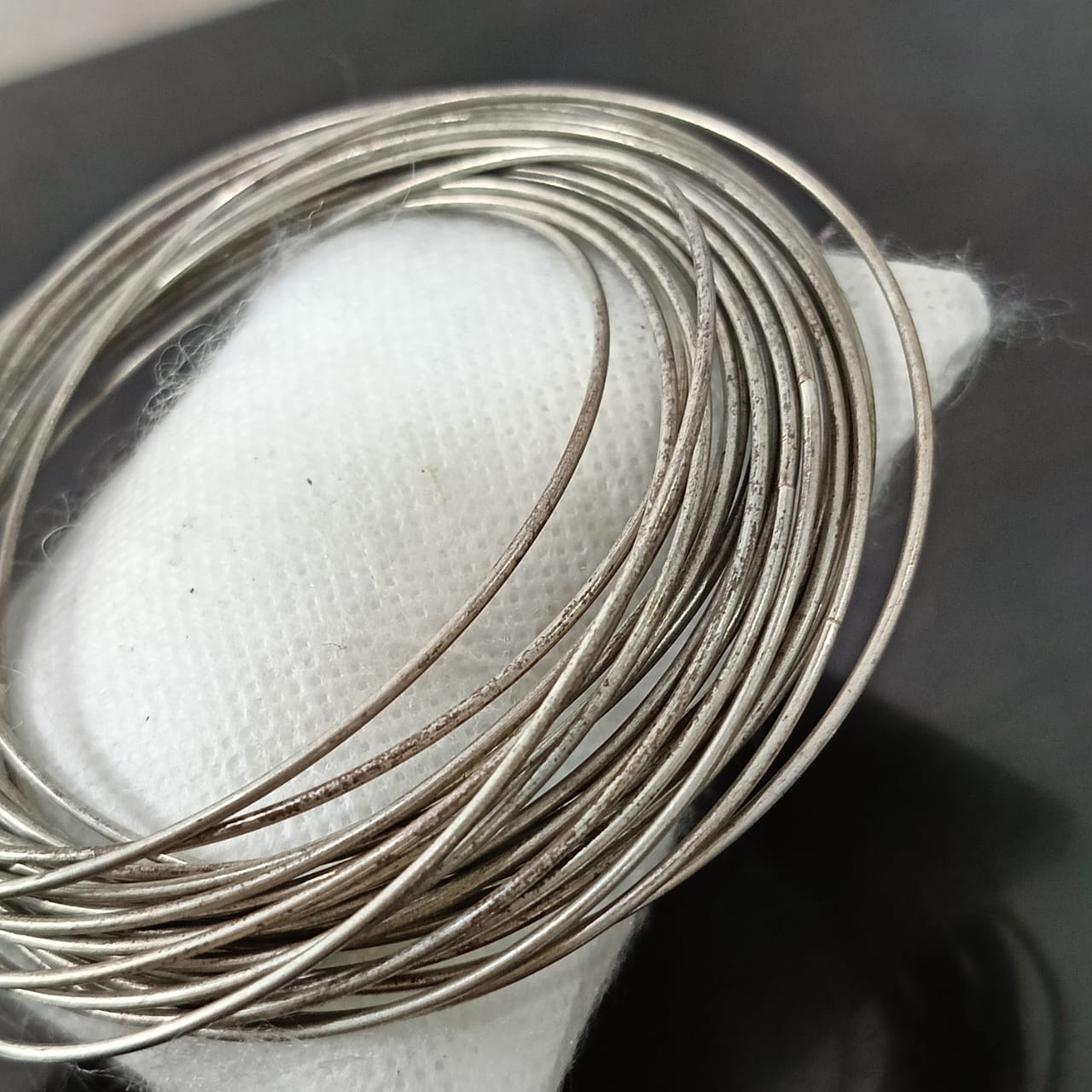 سوار مطلي بالفضة 24 حلقة