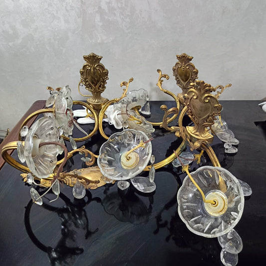 04 appliques bronze et cristal