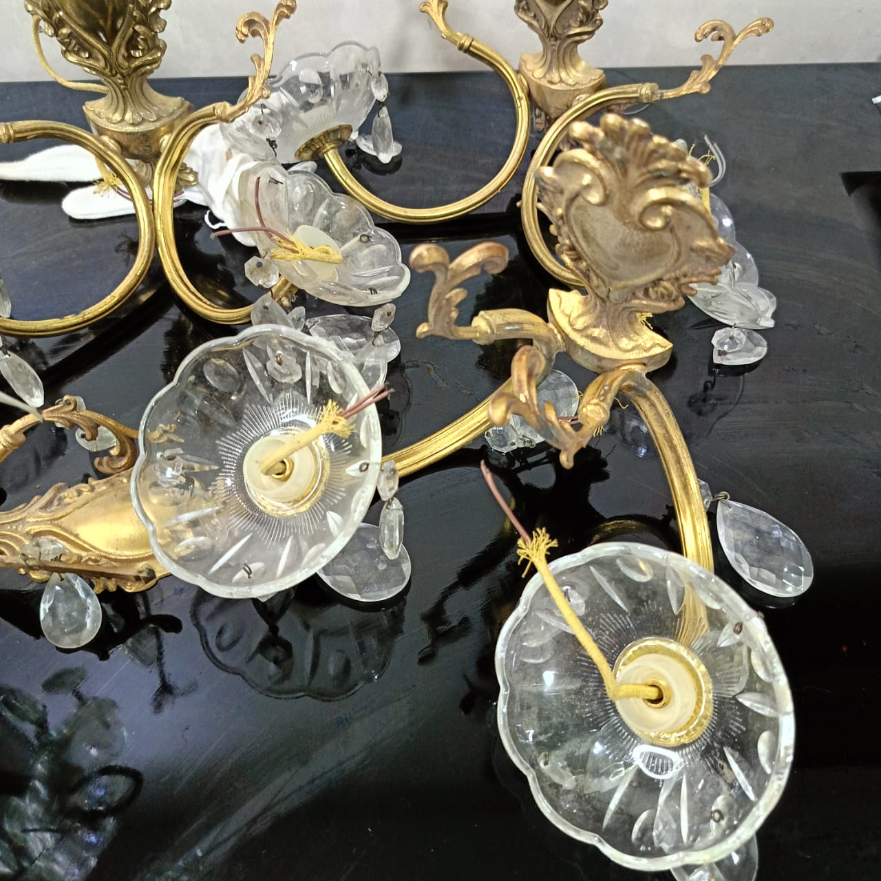 04 appliques bronze et cristal