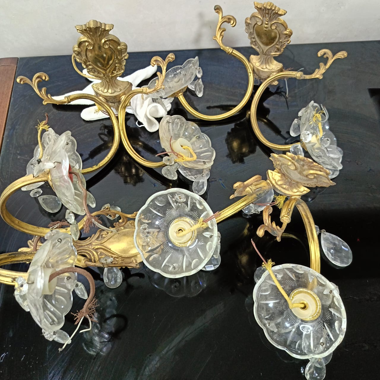 04 appliques bronze et cristal