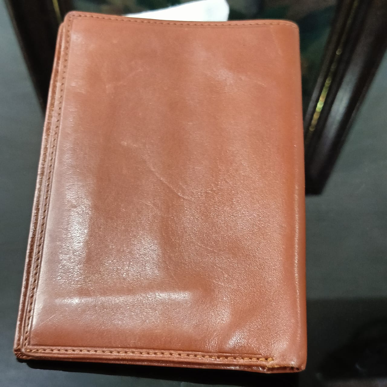 Portefeuille spirit en cuir vintage original