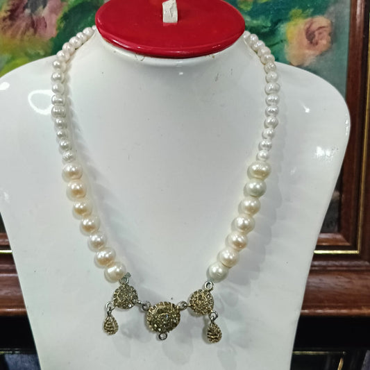 عقد تحفة بلؤلؤ طبيعي وقلادة