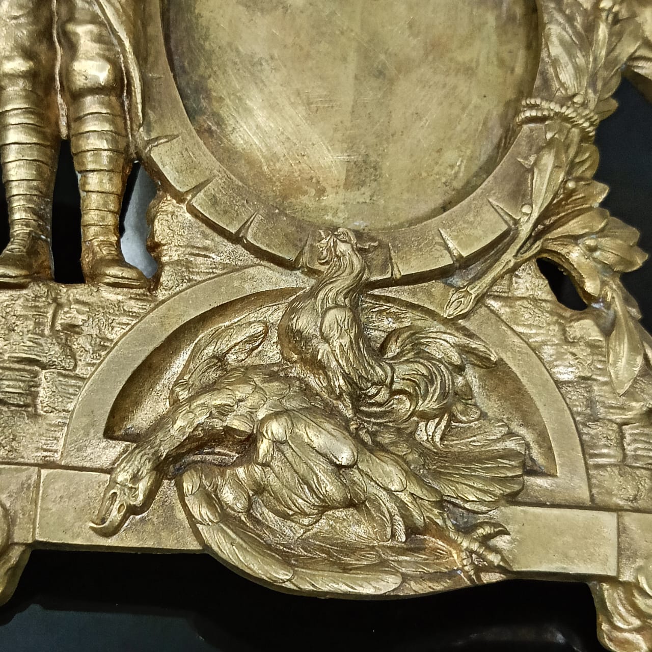 Cadre style Napoléon 3 en bronze vintage original