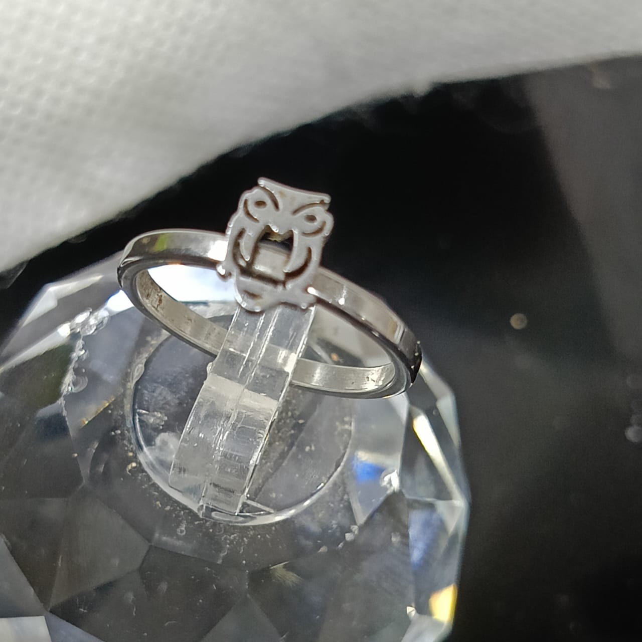 خاتم بلاكي أبيض