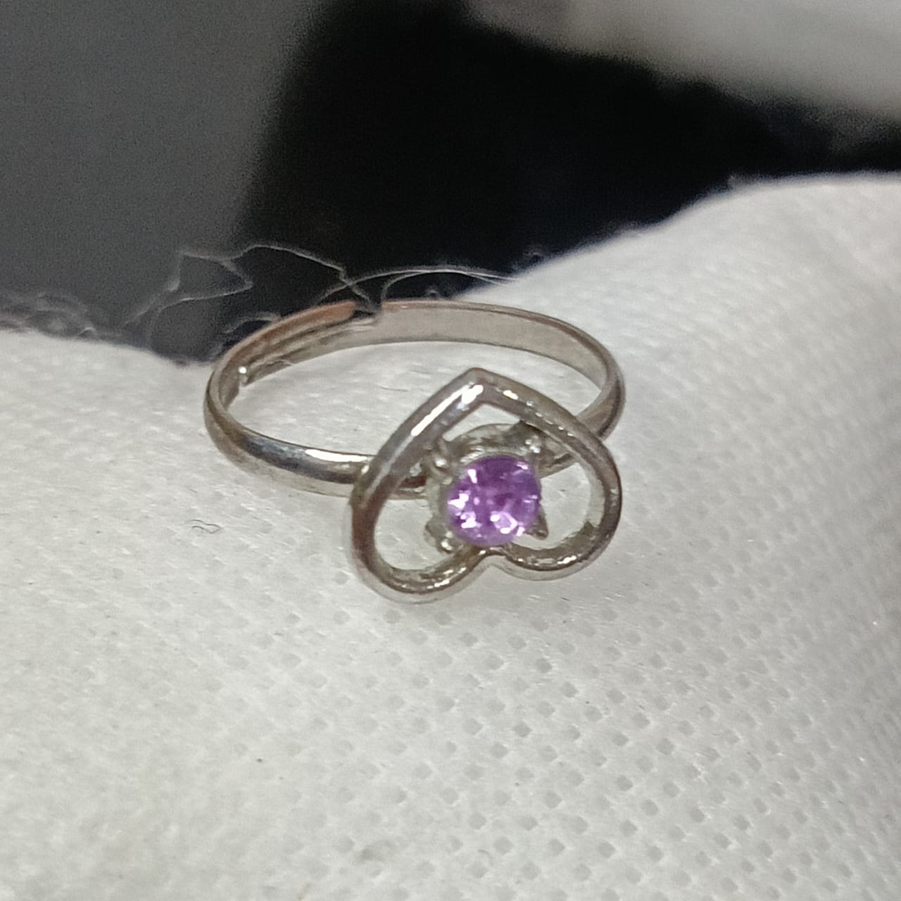 خاتم بلاكي أبيض