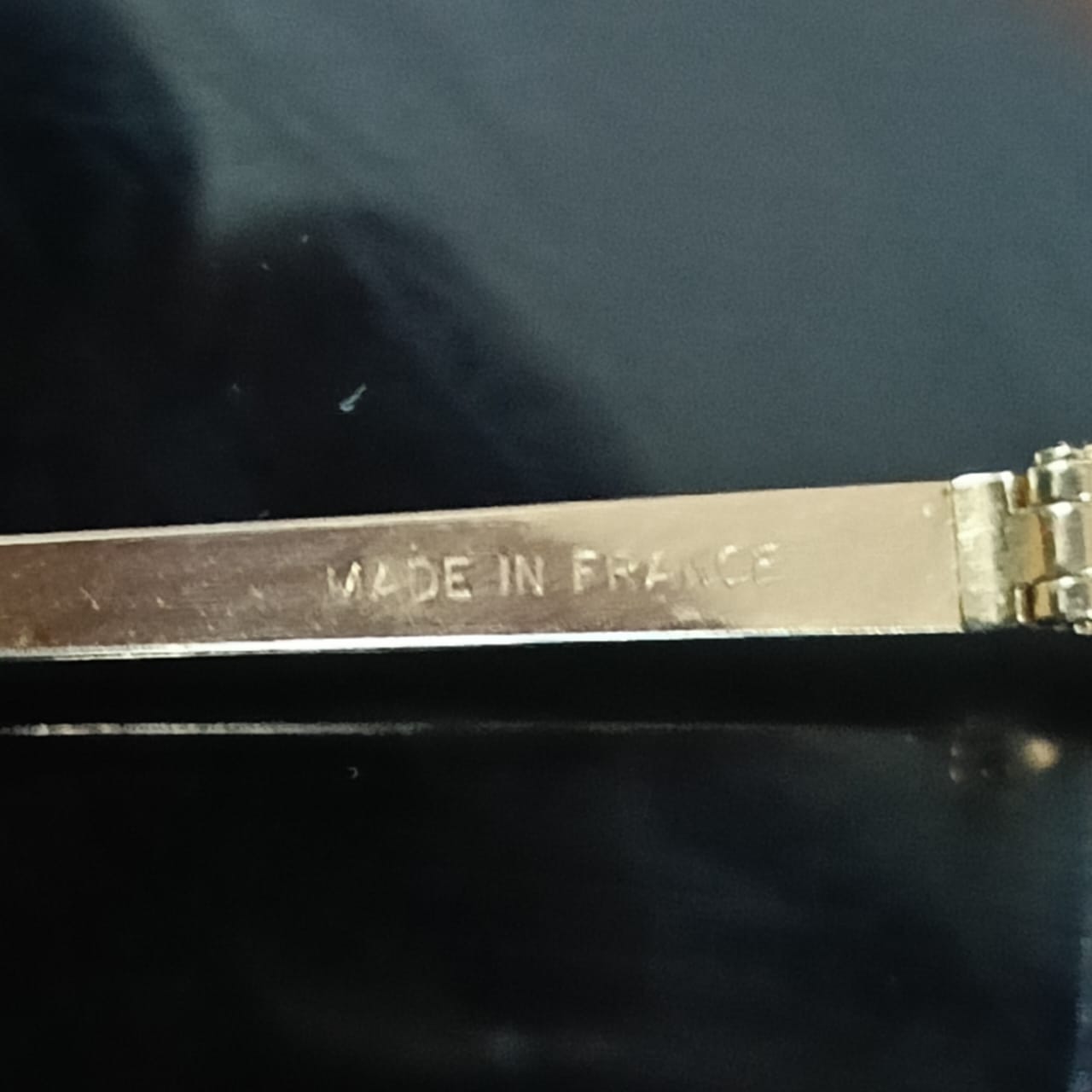 Cadre du lunette flexyl plaqué or 18k