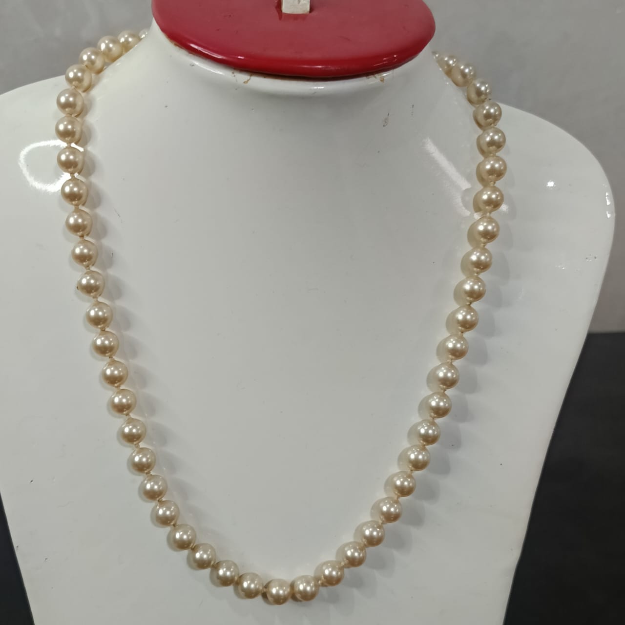 عقد تحفة فرنسي لرلؤ وقفل فضة تغليف ذهب