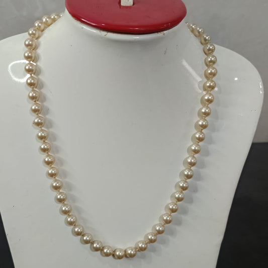 عقد تحفة فرنسي لرلؤ وقفل فضة تغليف ذهب