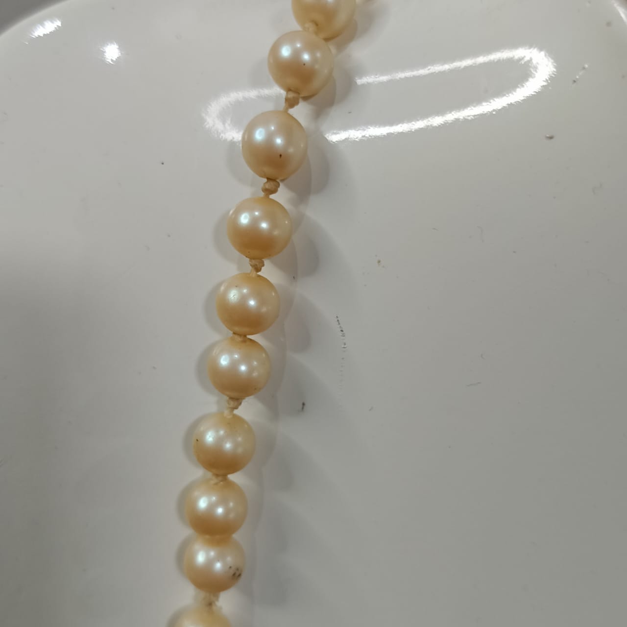 عقد تحفة لؤلؤ قفل فضة