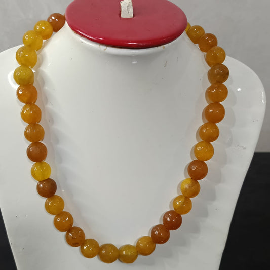 عقد تحفة بحجر سترين أصفر طبيعي