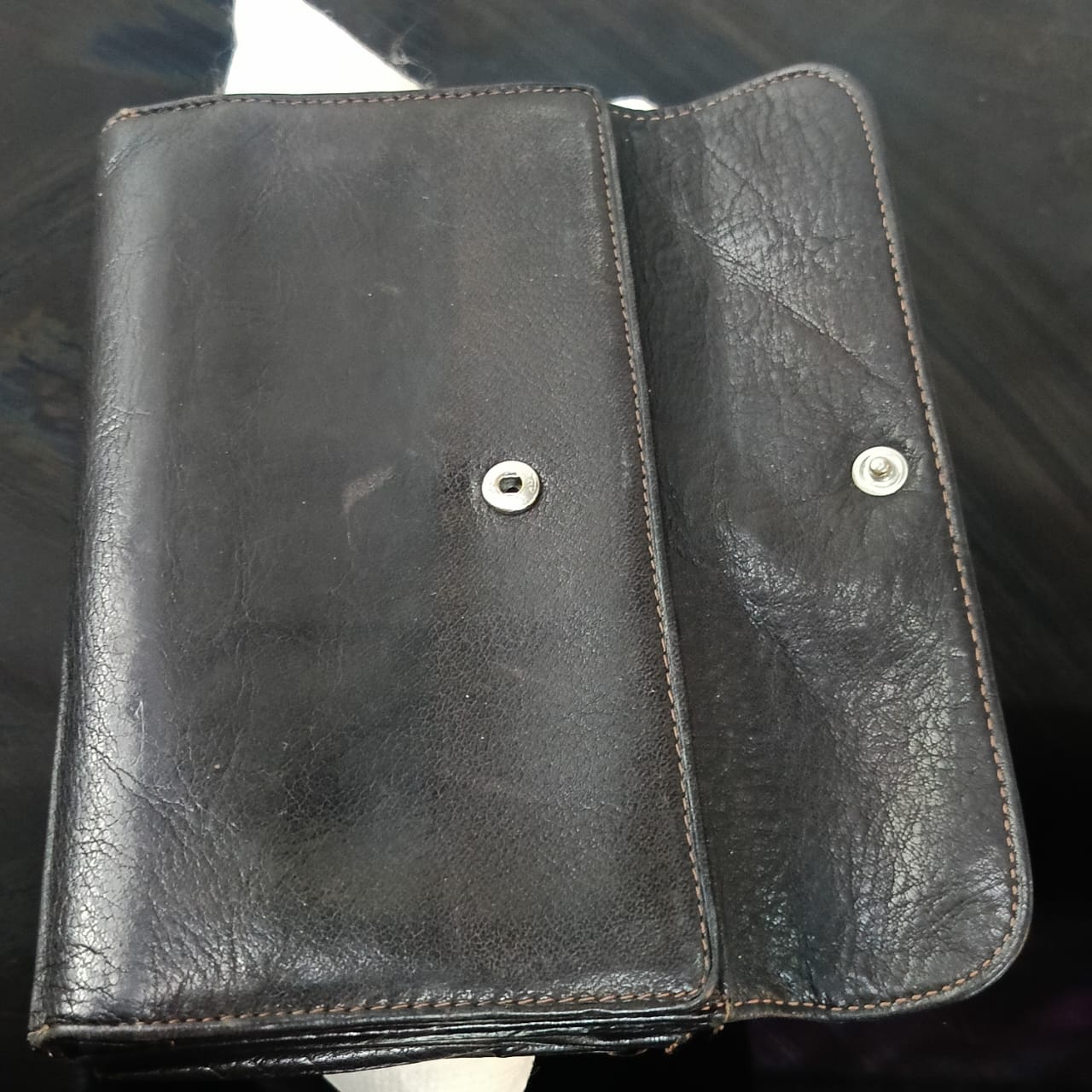 Portefeuille Arthur et Aston en cuir vintage original