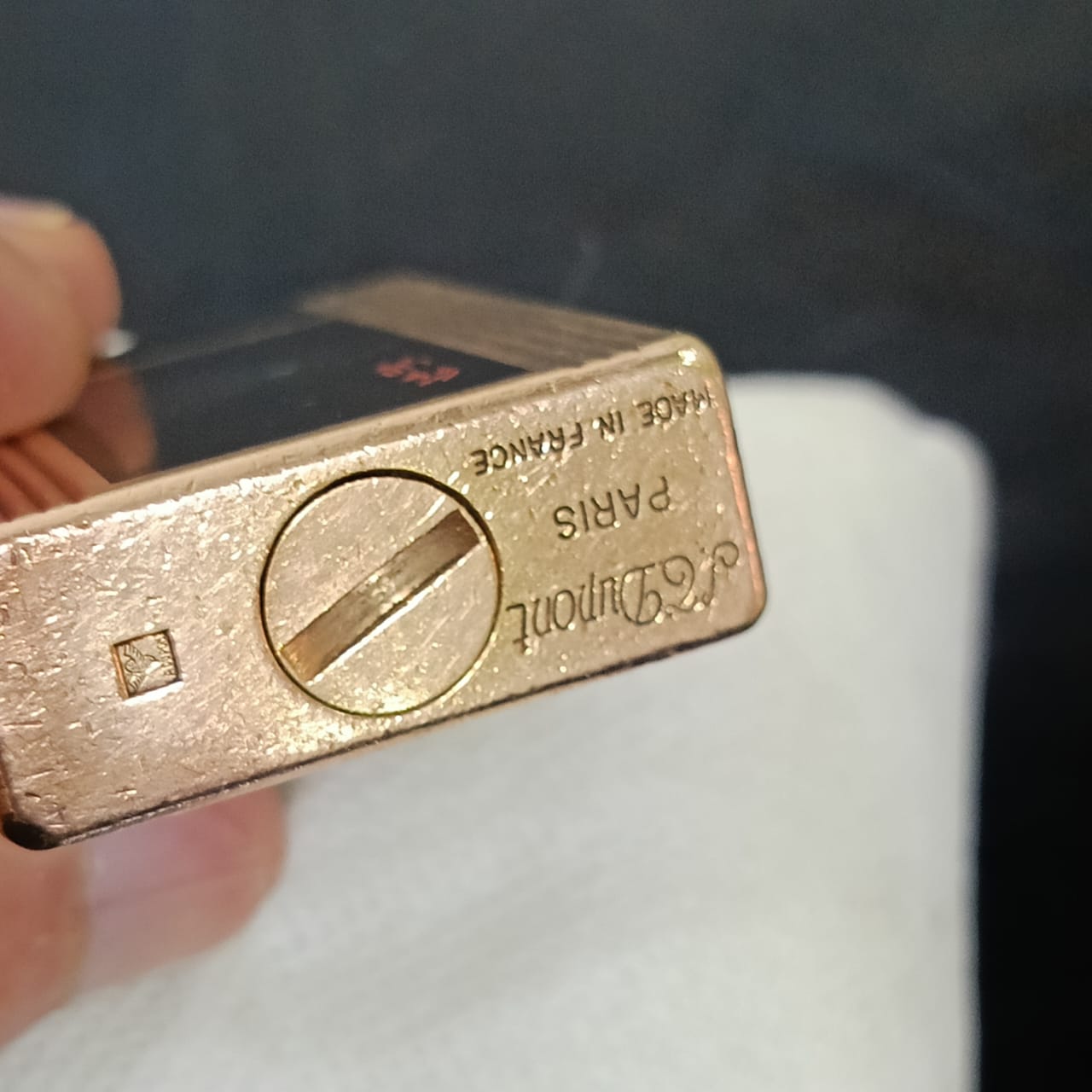 Briquet Dupont plaqué or vintage