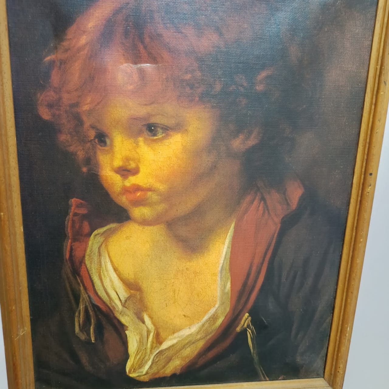 Ancien tableau vintage sur toile