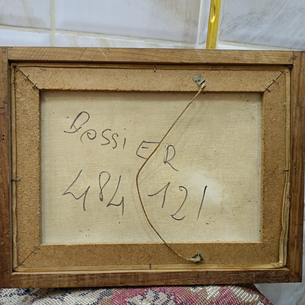 Ancien tableau vintage sur toile