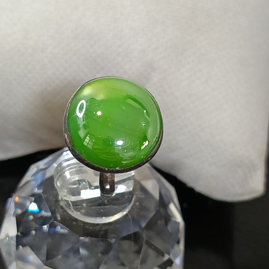 خاتم فضة نسائي جميل