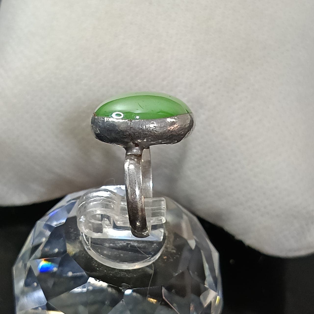 خاتم فضة نسائي جميل